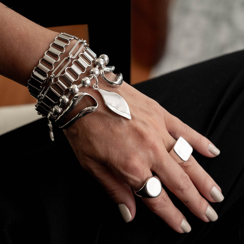 Layered statement chain bracelets and bangle Set 84 (BRS-303)