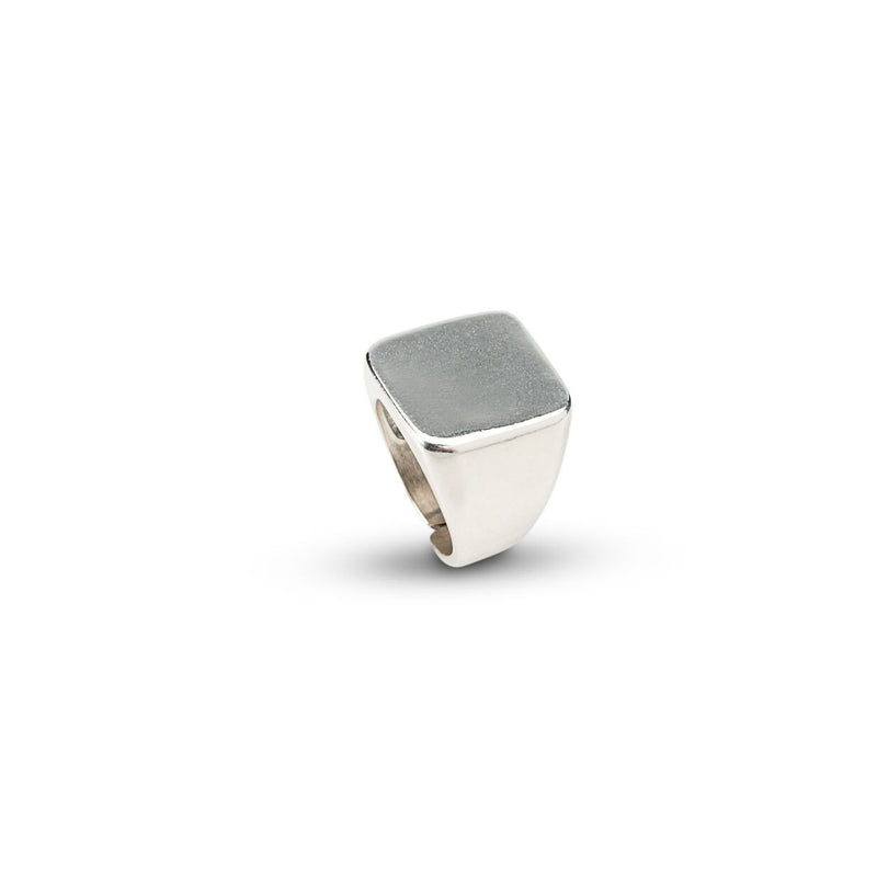 Chevalier rings, silver chunky Signet rings, bold minimal rings, Unisex edgy rings