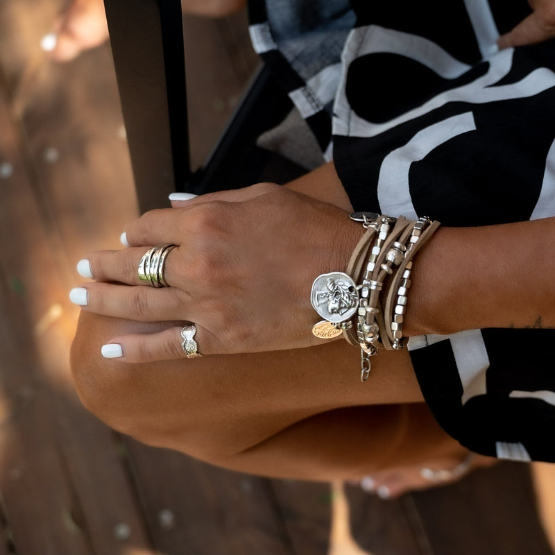 Suede Wrap Boho Bracelet