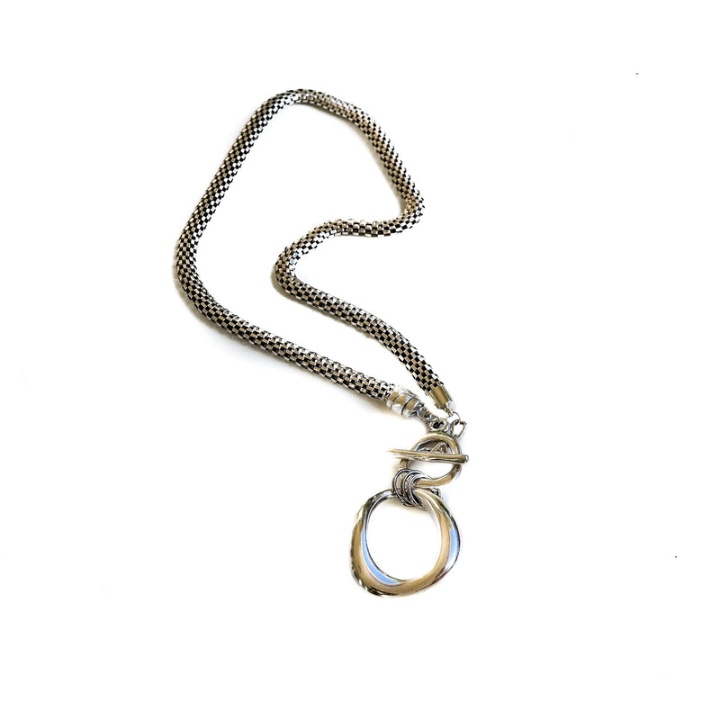 Rock on statement necklace, Unode50 style necklace, Edgy choker