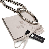 Rock style sunglasses holder with box chain and carabiner, Fashionable eyeglasses necklace, Edgy choker, perfect gift