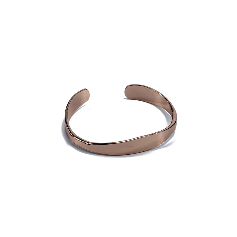 Rose gold cuff bangle with flexible metal, Classy cuff bangle, Stackable Bracelet, Unique Jewelry, Unique gold Bracelet, Gift for women
