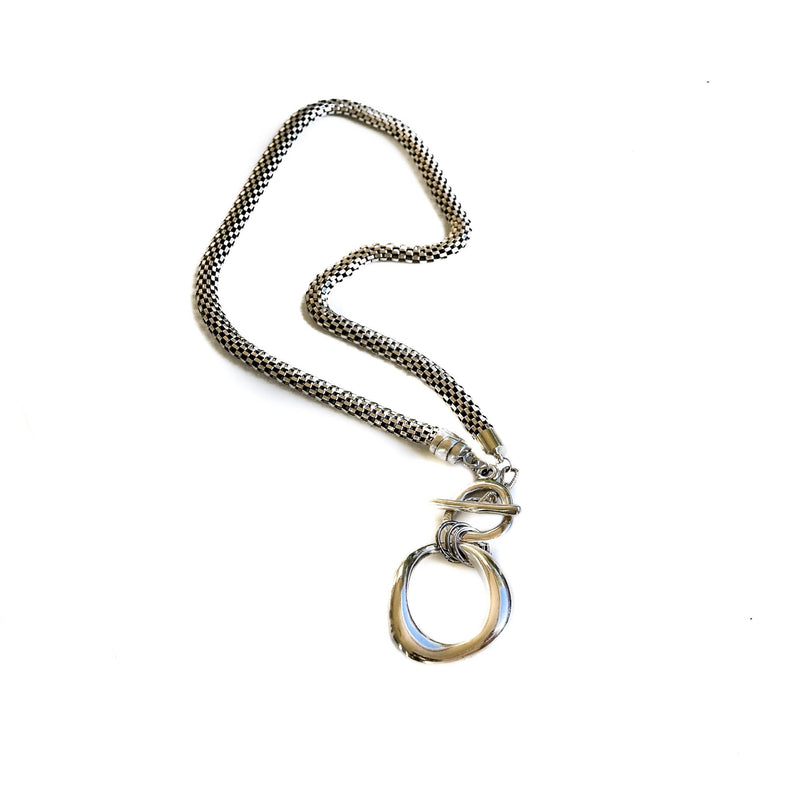 Rock on statement necklace, Unode50 style necklace, Edgy choker