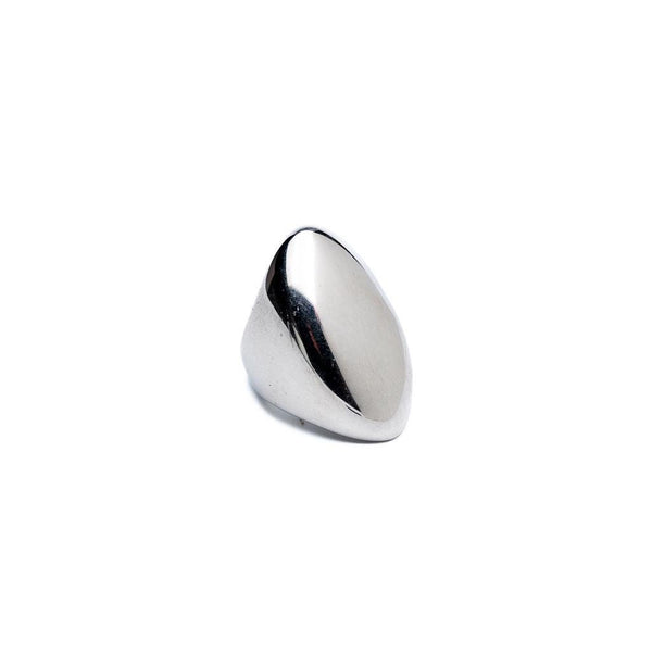 Modern 925 sterling silver plated ring, Chunky stainless steel ring, high quality jewelry, Maximalist edgy bling