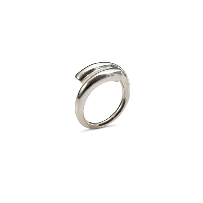 Minimalist 925 Sterling Silver rings in gold or silver plating, Irregular wrap unisex ring