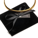 Chunky Gold metal chokers, oversized ball chain and bar chokers with hammered loop pendant in uno de 50 style