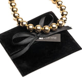 Chunky Gold metal chokers, oversized ball chain and bar chokers with hammered loop pendant in uno de 50 style
