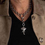 Silver Elephant Chain Set