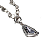 Statement Lavender Swarovski crystal necklace and bracelet, standout unique jewelry set with Austrian crystals