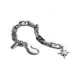 Chunky Stainless steel anchor chain set, Edgy chic necklace and bracelet jewelry