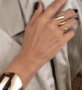 18K Gold Plated Double Ring