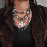 Hematite Choker Chain Set