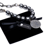 Hematite Choker Chain Set