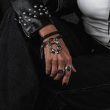 Black Chain Shackle Bracelet