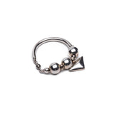 Silver Bead Tube Bracelet