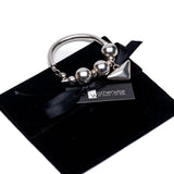 Silver Bead Tube Bracelet