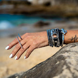 Geometric Bar Knuckle Ring