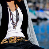 Gunmetal Chain Tooth Necklace
