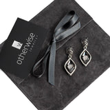 Silver Night Drop Earrings