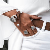 Chevalier rings, silver chunky signet rings, bold minimal rings, unisex edgy rings
