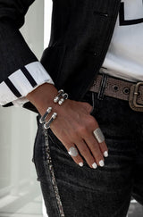 Silver-Plated Jeans Cuff