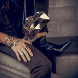 Silver Crystal Cuff Bracelet