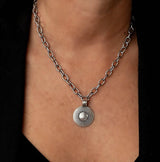 Sharp triple layered stainless steel necklaces, shark tooth pendant, rope chain ethnic necklace and link chain choker