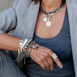 Silver Coin Pendant Necklace
