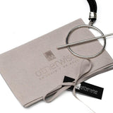 Black Leather Silver Set
