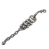 Silver chunky cuff, horse bit chain bracelet, equestrian bracelet, d snaffle bit