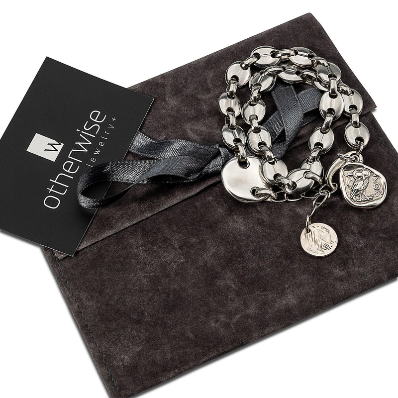 Chunky Anchor Chain Bracelet Sterling Silver Plate | Otherwise