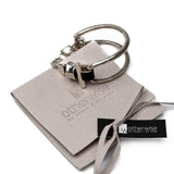 Silver Stirrup Leather Cuff