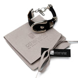 Silver Stirrup Leather Cuff