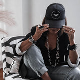 Bold stacked bracelets set, layered leather and metal cuffs for everyday look