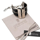 Wide Leather Cuff Bracelet