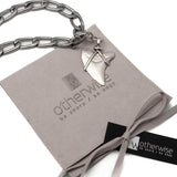 Layered Steel Pendant Necklace