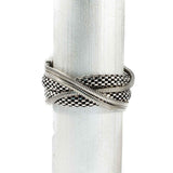 Chunky snake chains bracelet, bold and edgy silver bracelet
