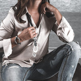 Black leather and metal bracelet, edgy standout cuff for a rock style look, unisex