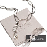 Unode50 style bracelet and necklace set, irregular unique chains designed to make a statement, silver boho set, unique high quality gift!