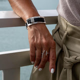 Strong metal and soft leather cuff bracelets, unique bracelets in uno de 50 style