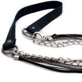 Leather Chain Layered Necklace