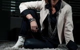Leather Chain Layered Necklace