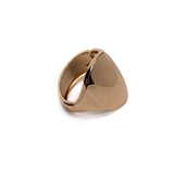 Chunky honey gold spring Bangle, Exaggerated geometric cuff bracelet