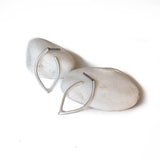 Silver Geometric Drop Earrings