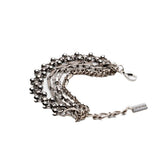 Bracelet stack, Layered bracelet with multi strands of stainless steel chains, tarnish resistant