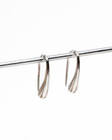 Silver plated drop earrings