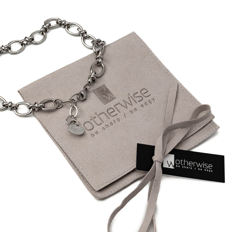 Stainless steel thick chain anklet/bracelet (BR-383)