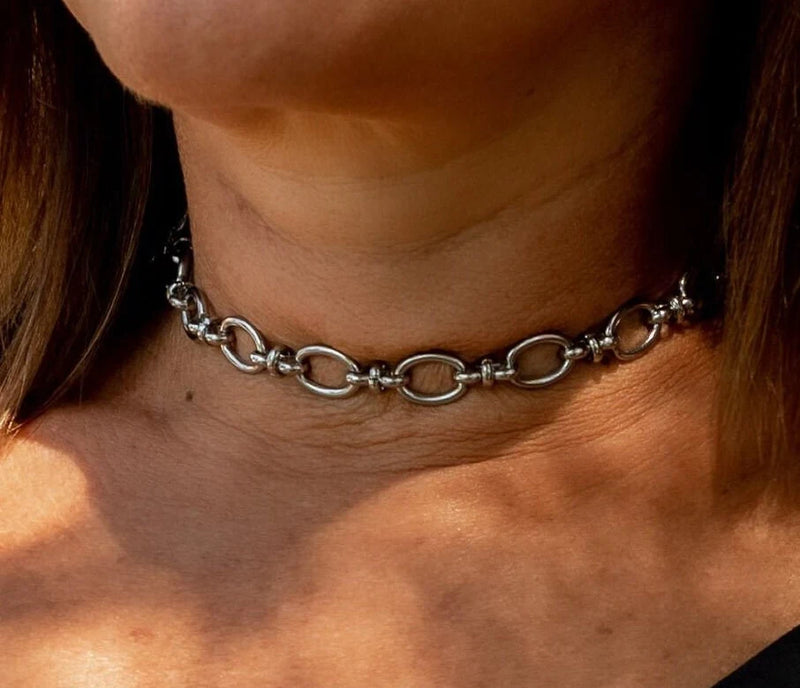 Stainless steel oval link choker (NC-1131)