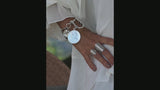 Silver Coin Shackle Bracelet