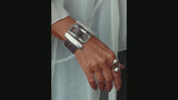 Chunky Silver Slider Bracelet